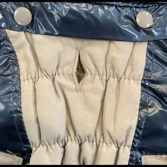 8” LENGTH XS Pet Life Aspen Vintage Dog Ski Coat Metallic Blue - Picture 9 of 10